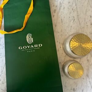 Goyard Green shopping Gift Bag